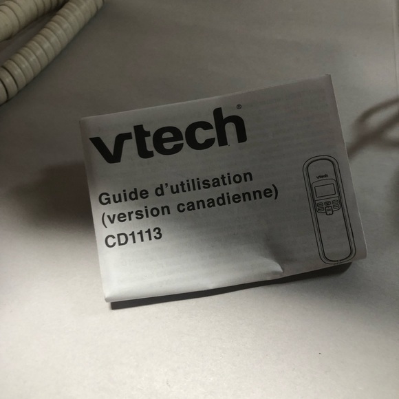 Corded Trimstyle Phone (CD1113WT) - with Caller Identification White Extra Chord - Picture 10 of 13